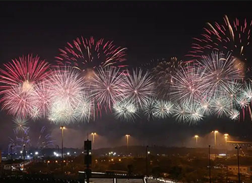 绥江县焰火晚会